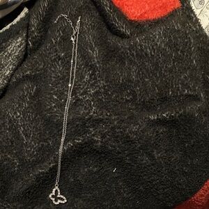 Elegant Silver Necklace with Butterfly Pendant